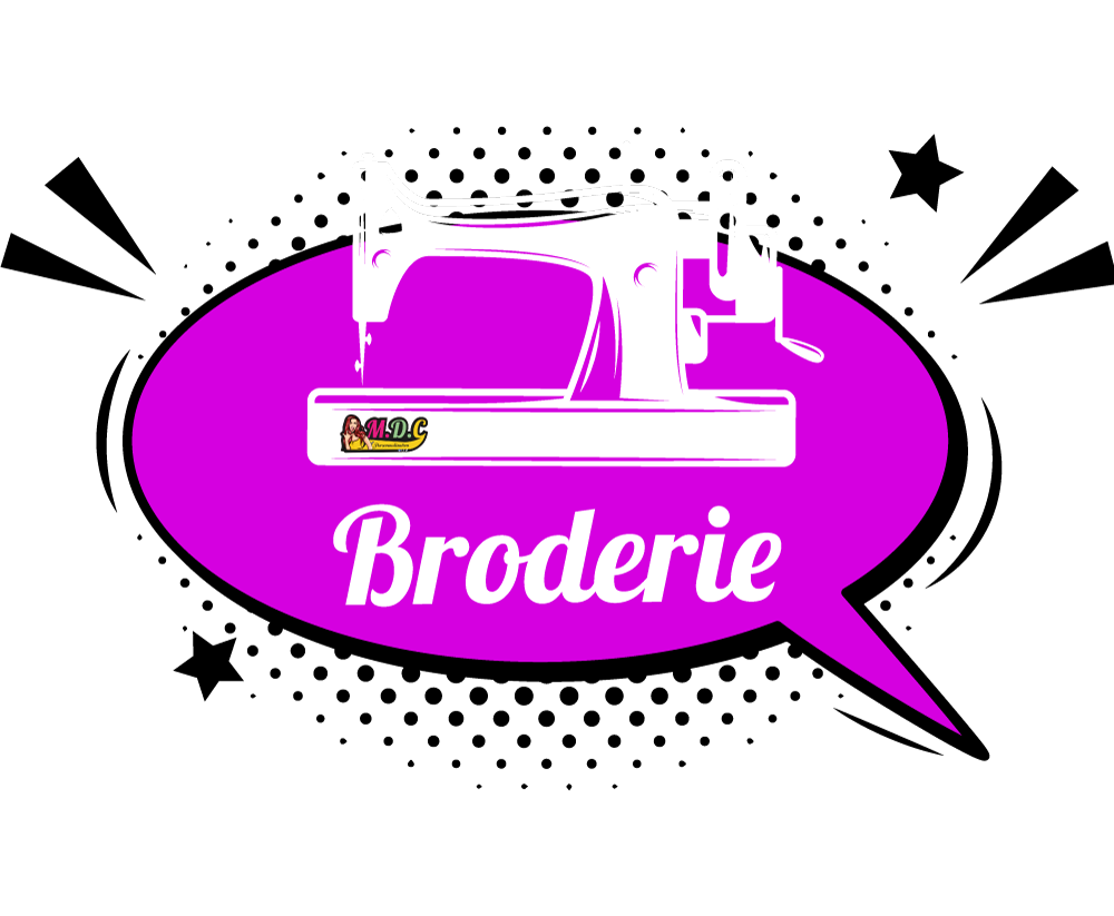 Retrouvez la broderie MDC pour vos textiles personnalisés.