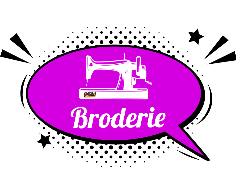 Retrouvez la broderie MDC pour vos textiles personnalisés.