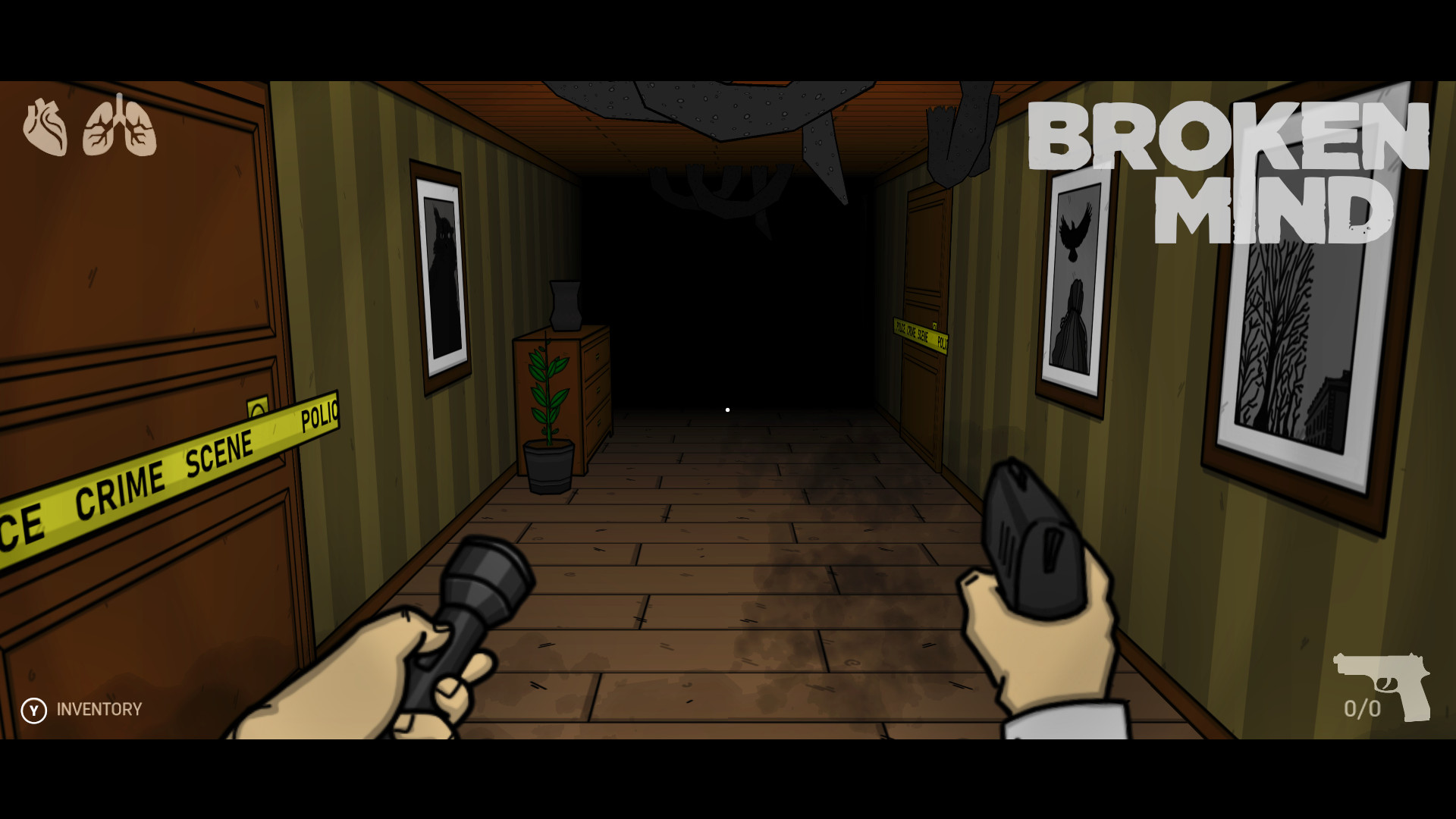 Broken mind game horror