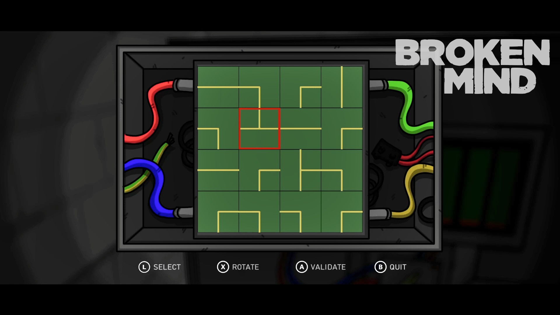 Broken mind game puzzle