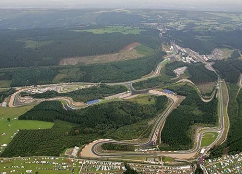 SPA francorchamps vue aerienne