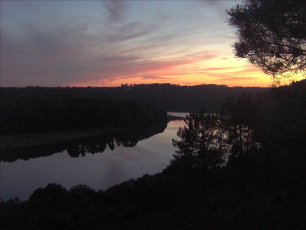 Coucher de soleil sur le trieux