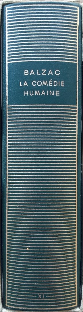 Volume 141 de Balzac dans la Bibliothèque de la Pléiade.