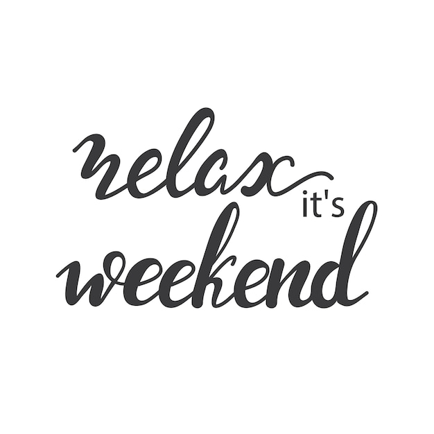 Lettrage-detendez-vous-est-week-end-illustration-vectorielle 12196-216