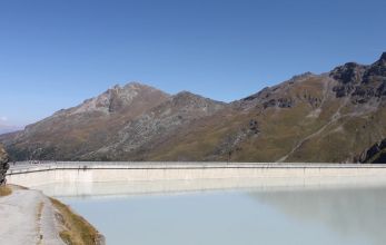 Couronnement du barrage de la Grande-Dixence