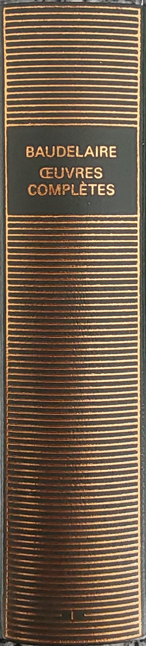 Volume 1 de Baudelaire dans la Bibloithèque de la Pléiade.