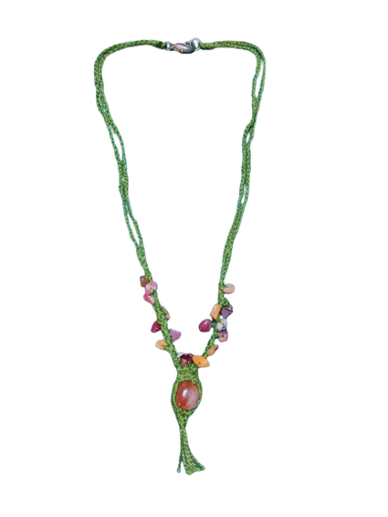 Collier-FINDABAIR-Coton-perle-vert-et-jaspe-marocain