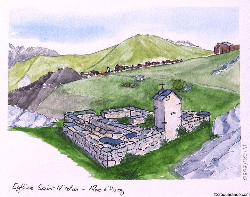 Site de Brandes, vestige d'un village médiéval perché à 1800 m...