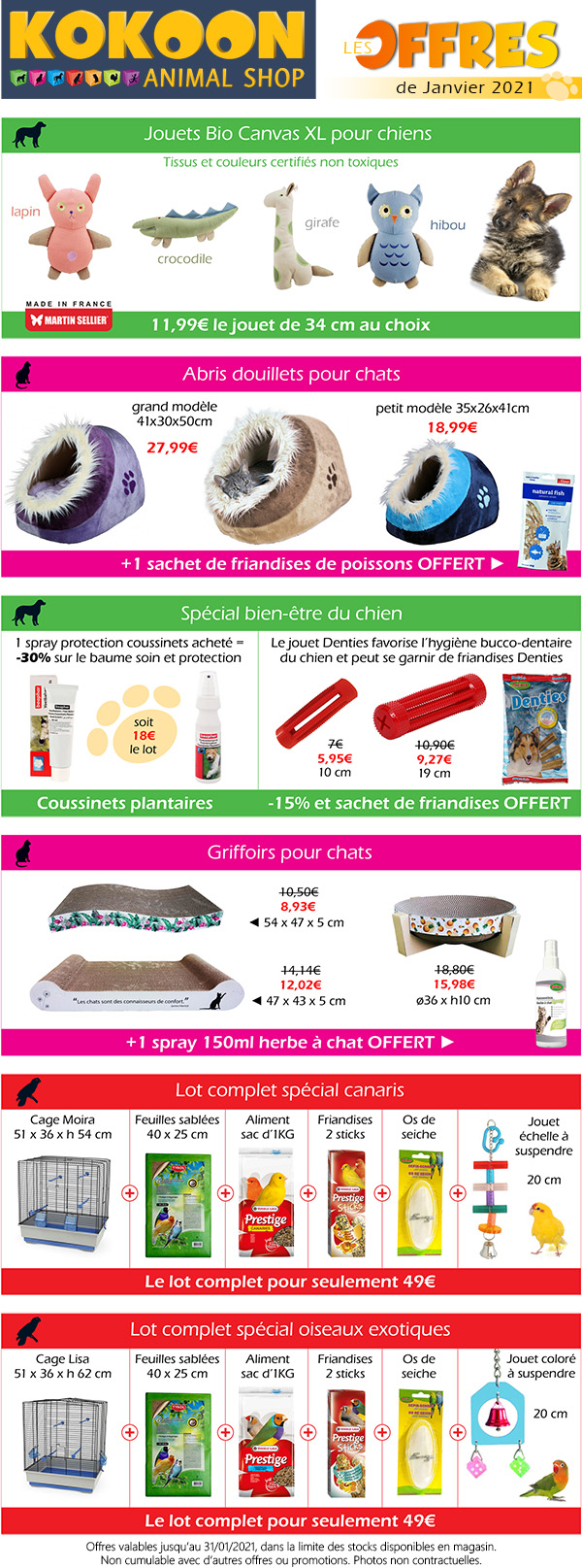Nos 1ères promos de 2021 !