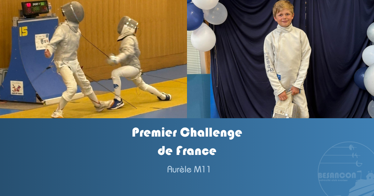 Première expérience en niveau national pour Aurèle ! 