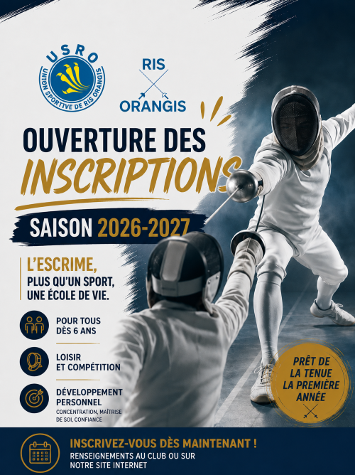 Les inscriptions pour la saison 2026-2027 sont ouvertes !
