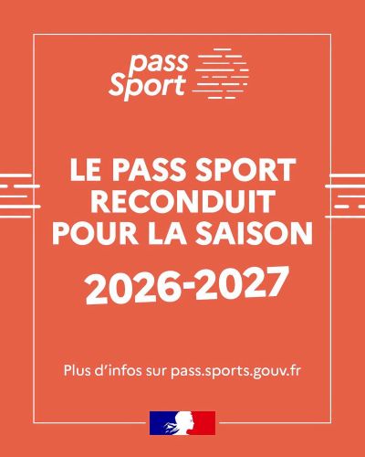 Le Pass Sport est reconduit pour le saison 2026-2027 !