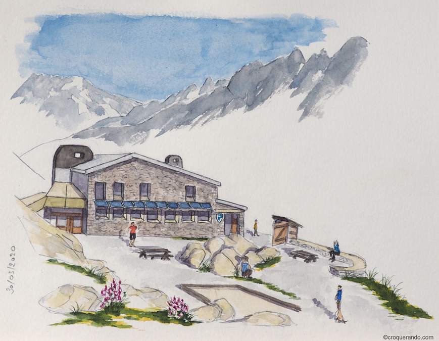 Le refuge de la Pilatte - massif des Ecrins