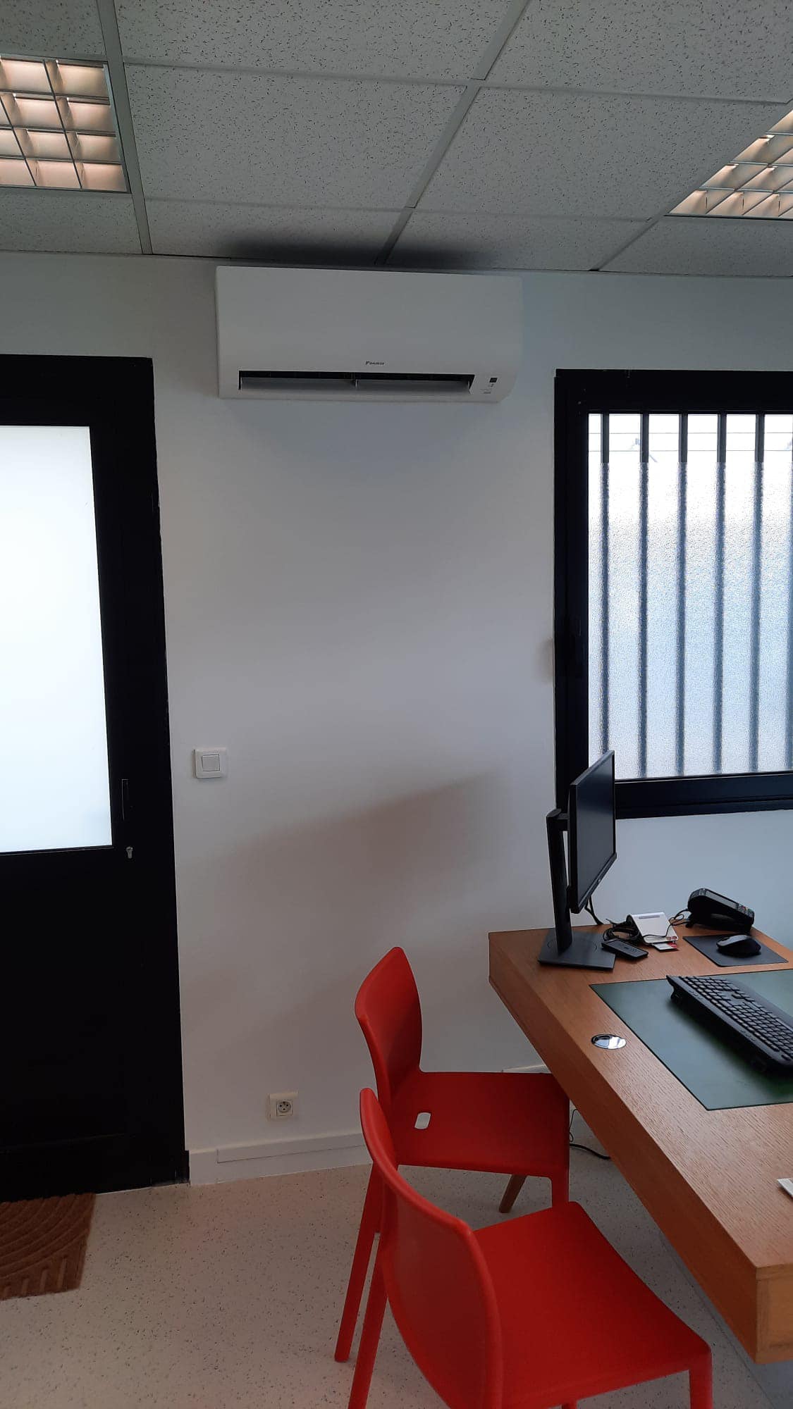 Nouvelle installation de climatisation réversible dans un cabinet de dermatologie