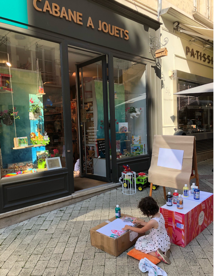 X cabane a jouets atelier peinture