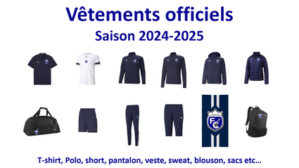 2024 2025 vetements officiels