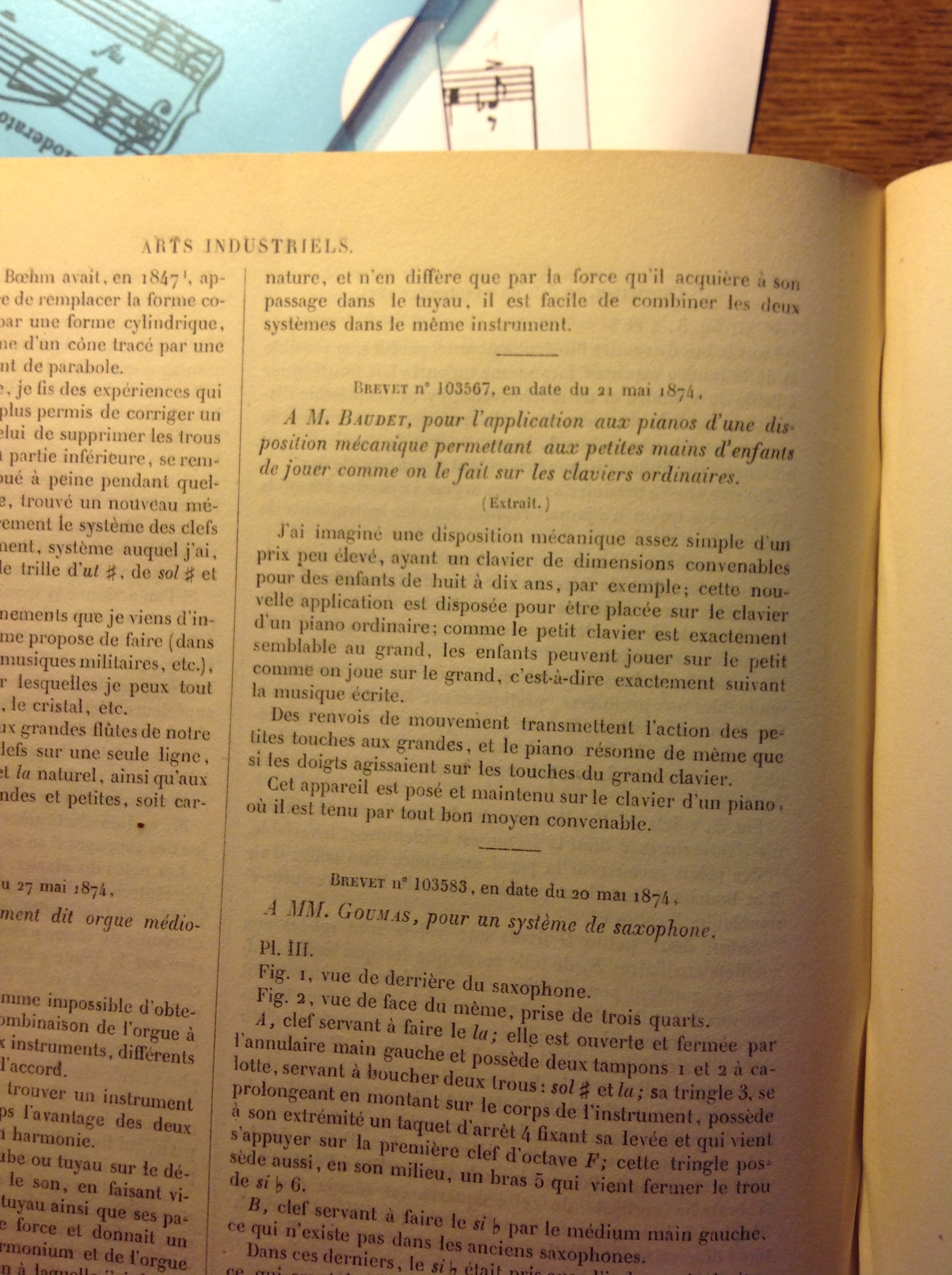 Brevet baudet 1874
