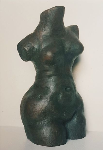 André Vereecken sculpture argile femme
