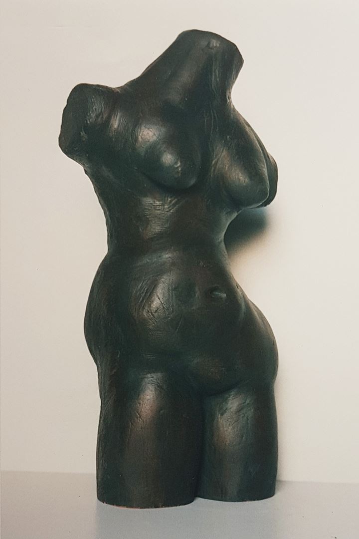 André Vereecken argile buste femme

