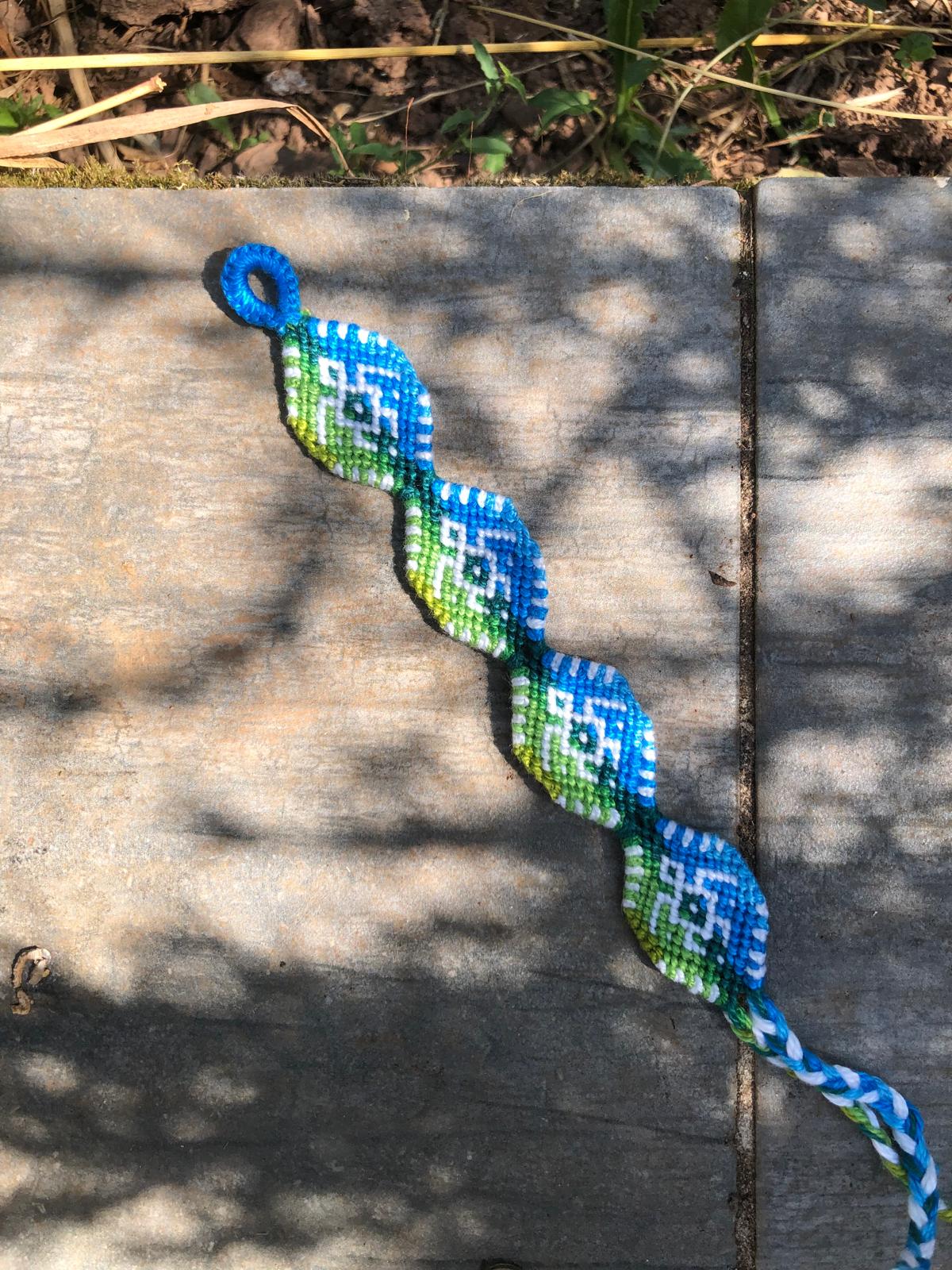 Tortue-medaillon-bleu-vert