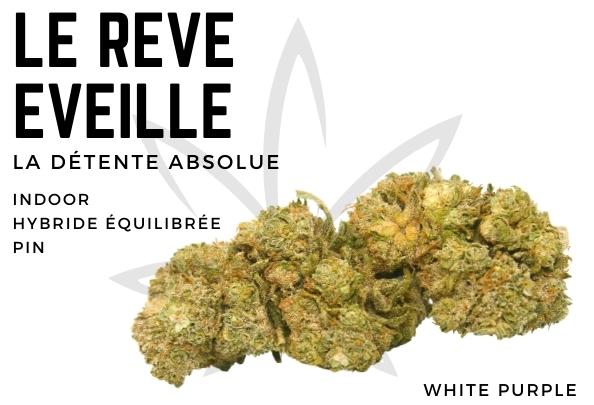Méta description : Découvrez notre fleur de CBD White Purple sans THC, la seule de notre catalogue à être sans THC. Cultivée avec soin et conforme à la législation française, notre fleur de CBD White Purple est un choix parfait pour ceux qui cherchent à soulager certains maux sans les effets psychoactifs du THC. Commandez maintenant et profitez de la livraison gratuite pour toute commande de plus de 75€ !