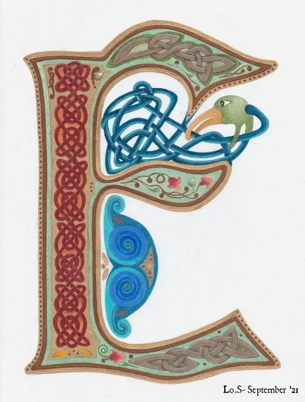 Lo s celtik lettre e