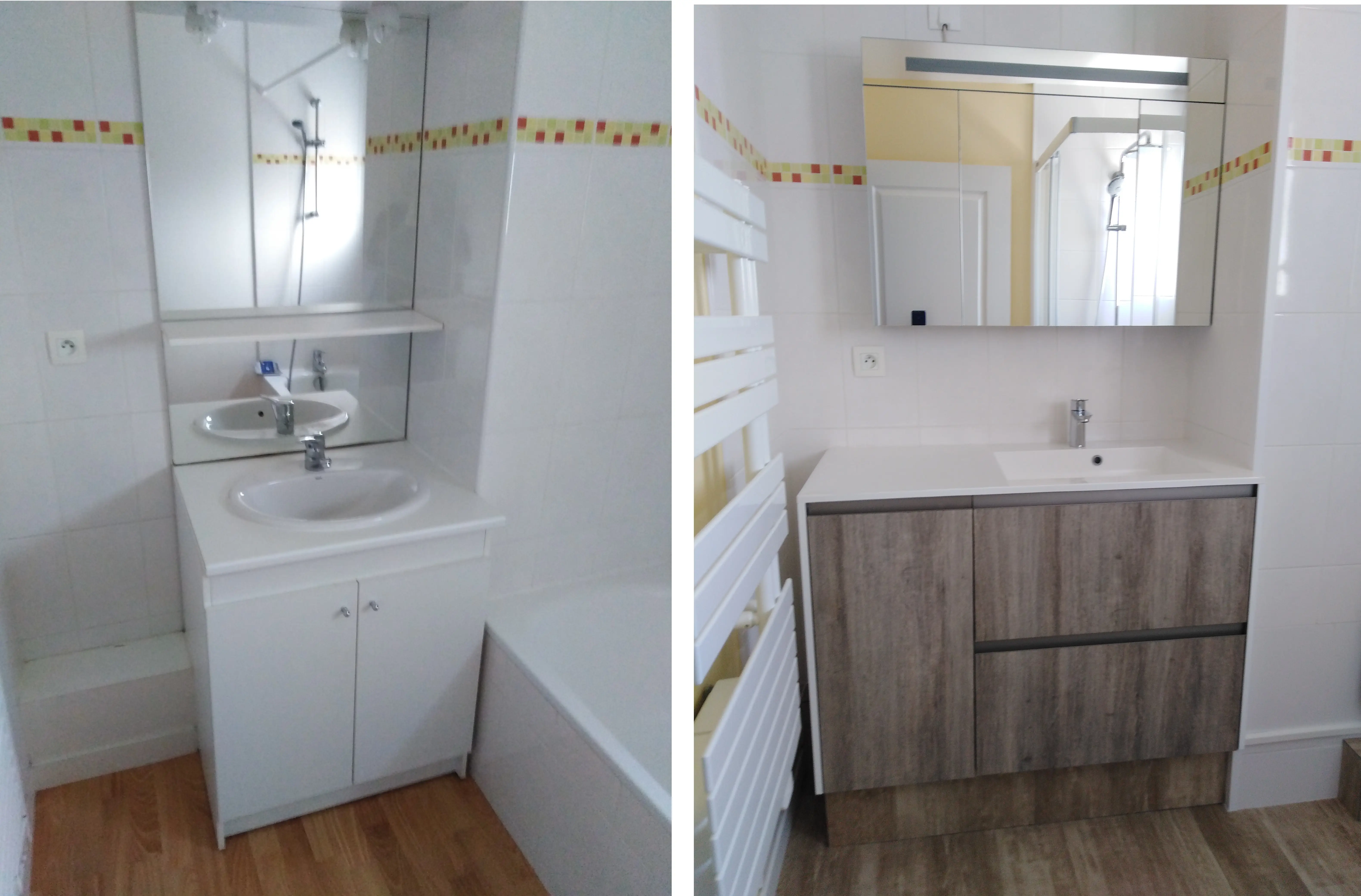 Changer meuble vasque salle de bain a reze