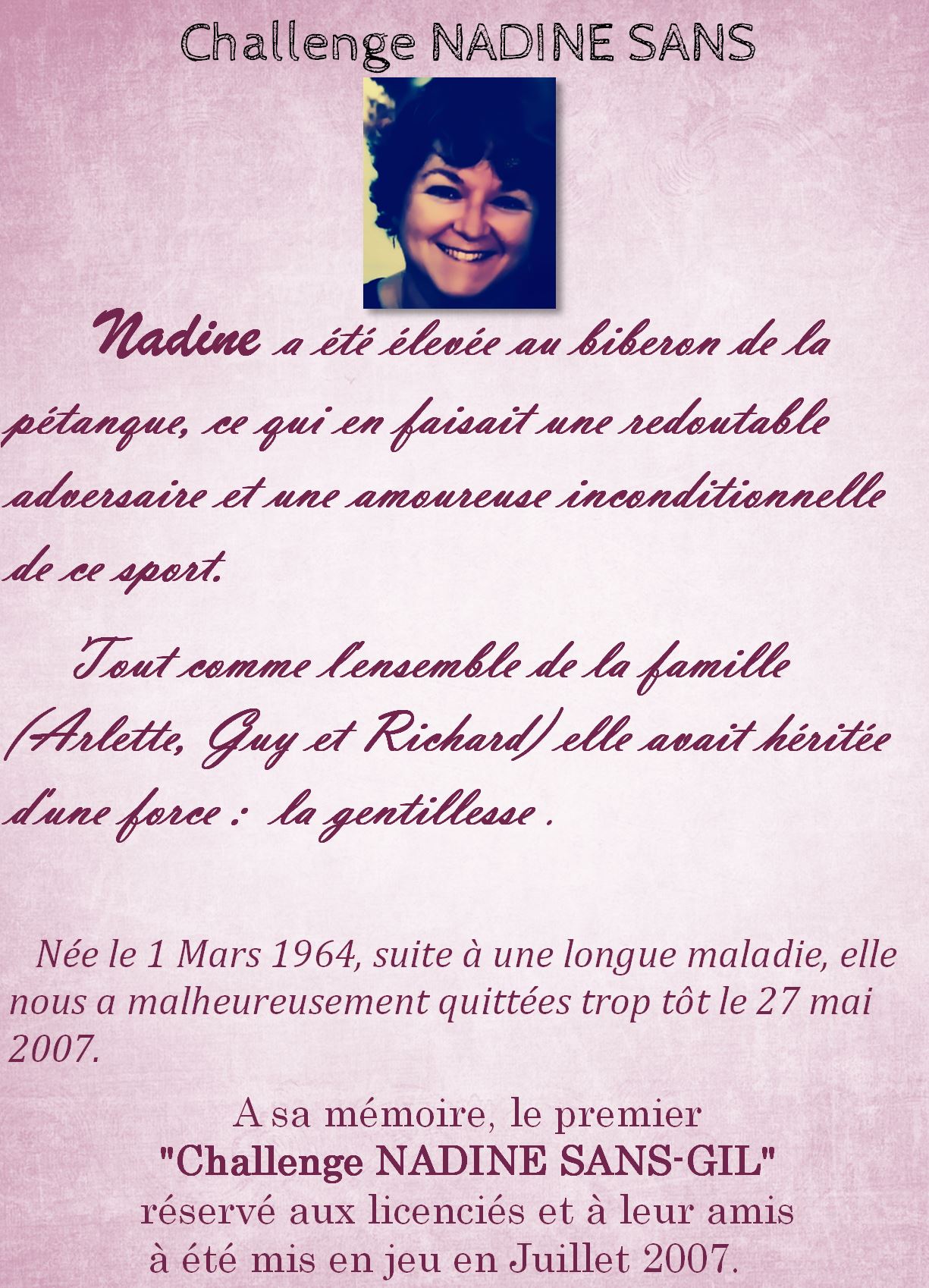 Challenge nadine