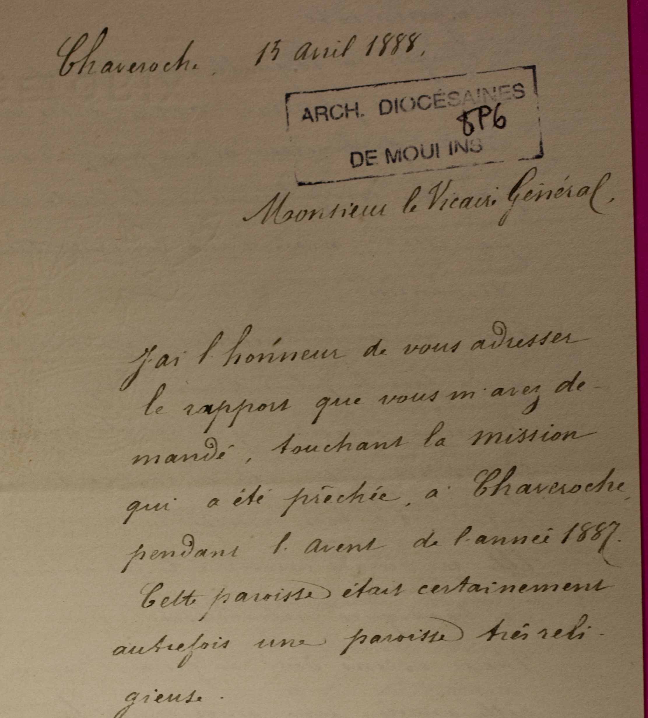 Rapport de mission 1888 extrait 1
