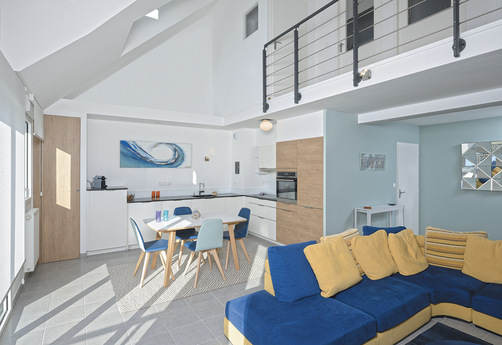 Pyram futura structure blanc melamine chene 1 