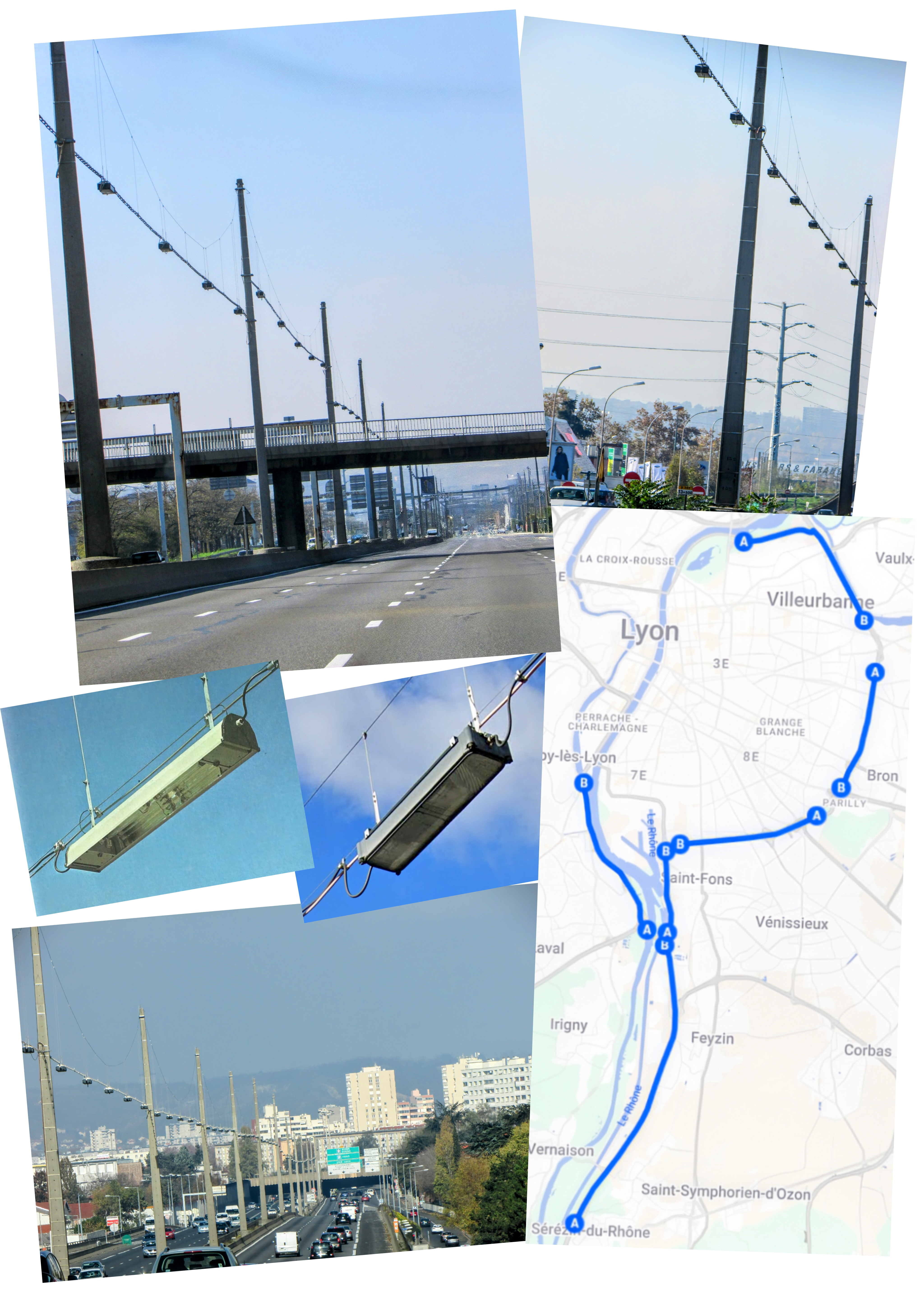 L'éclairage sur caténaires des autoroutes urbaines Lyonnaises