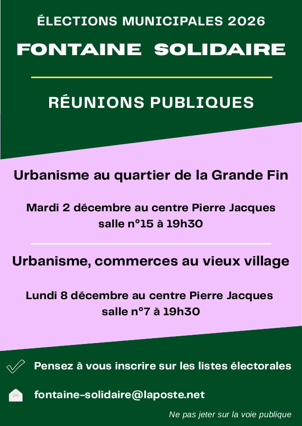 La campagne électorale démarre : parlons d'urbanisme !