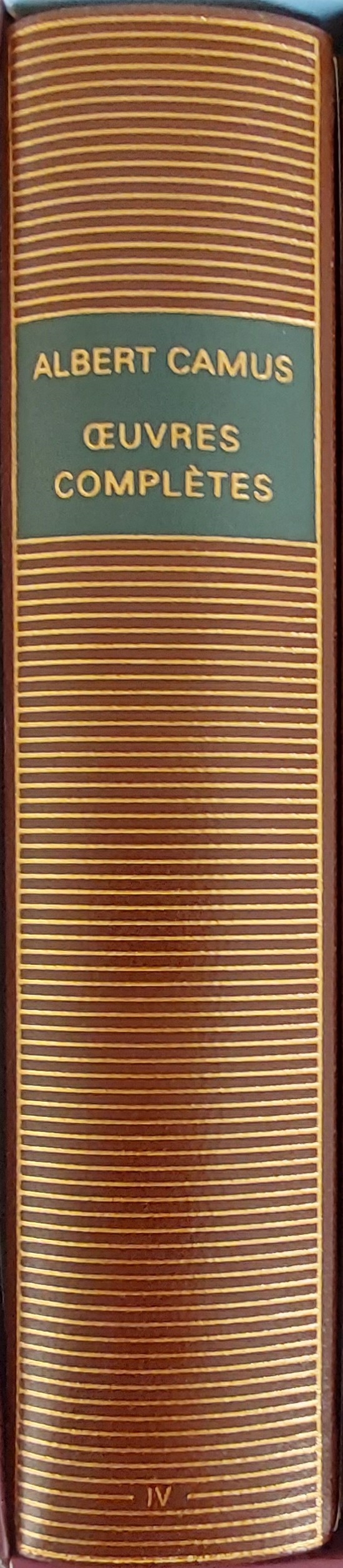 Volume 549 d'Albert Camus dans la Bibliothèque de la Pléiade