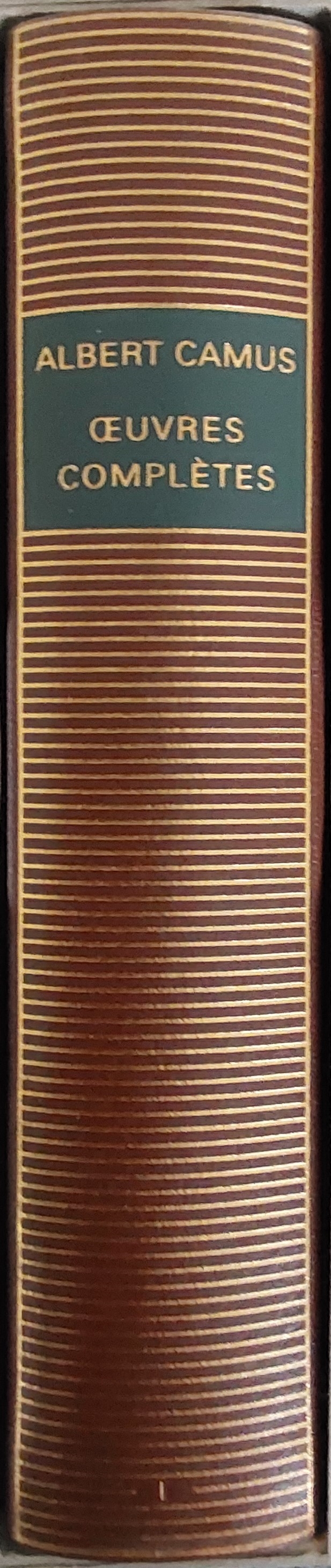 Volume 161 d'Albert Camus dans la Bibliothèque de la Pléiade