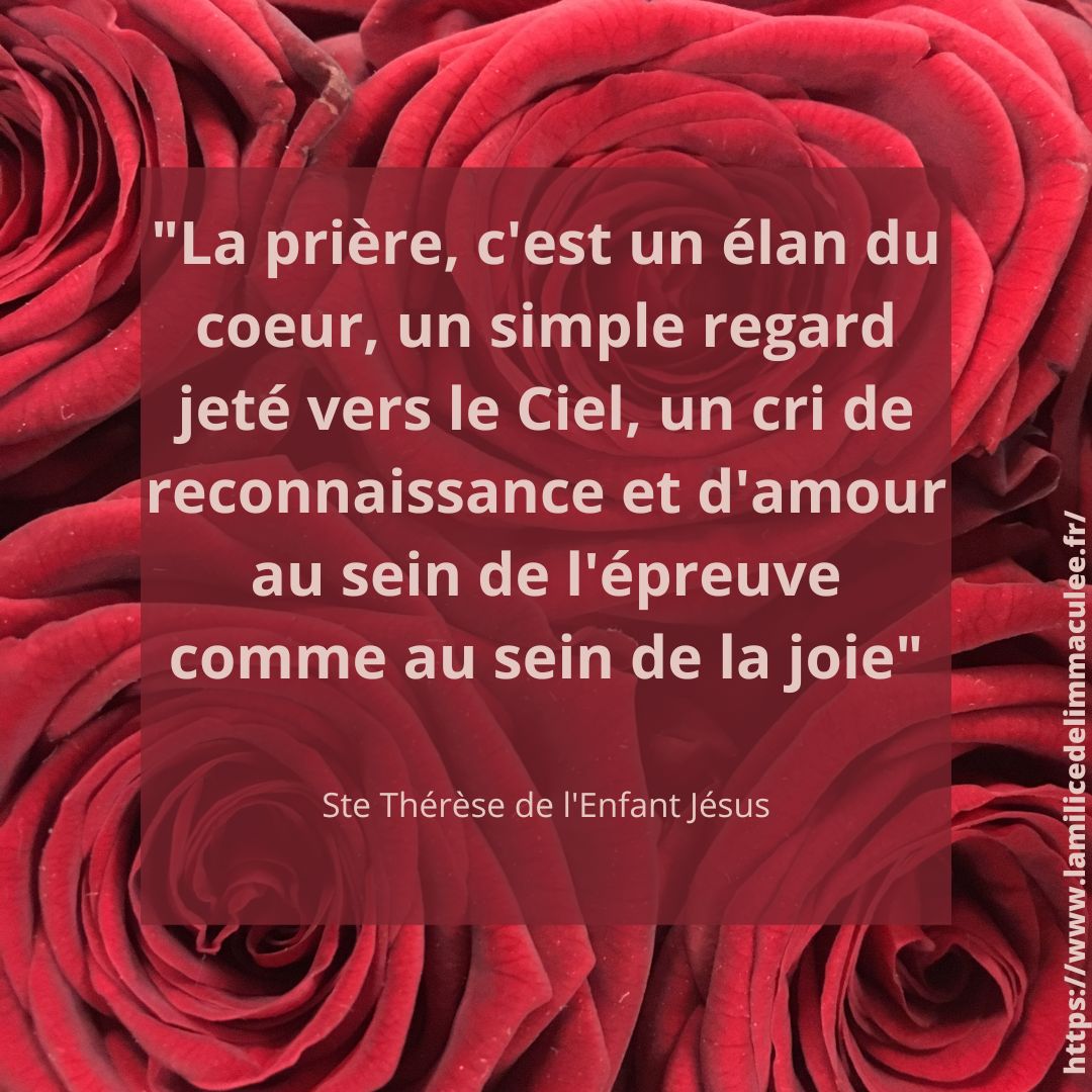 Ste therese la priere