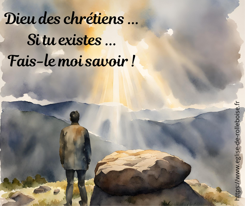 Dieu des chretiens si tu existes 