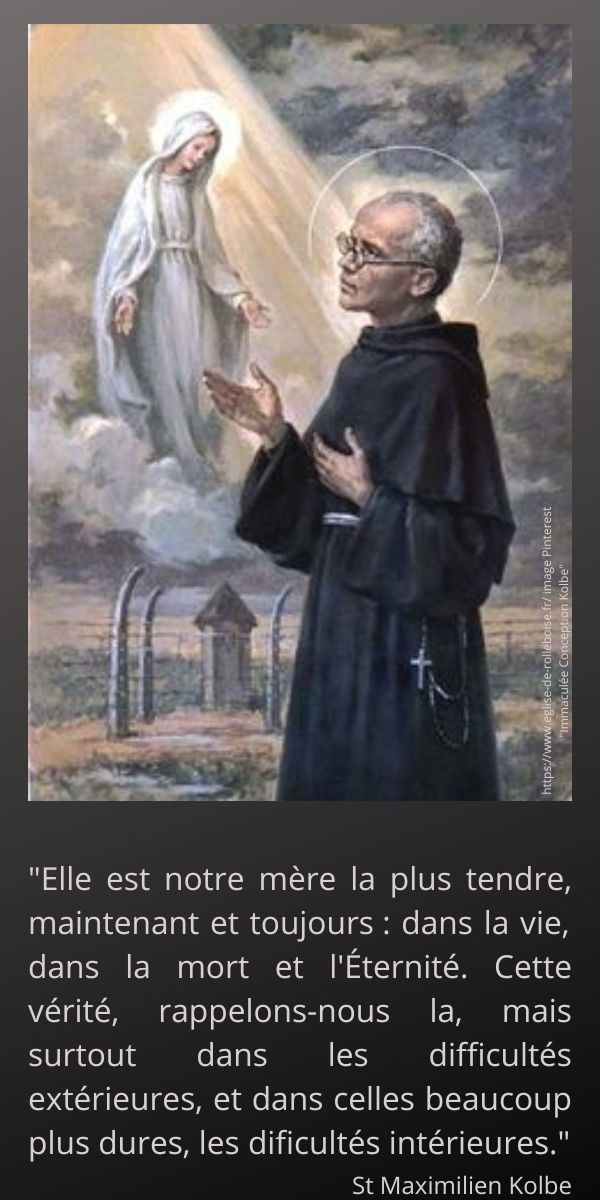 Elle est notre mere la plus tendre maintenant et toujours dans la vie dans la mort et l eternite cette verite rappelons nous la mais surtout dans les difficultes exterieures et dans celles 