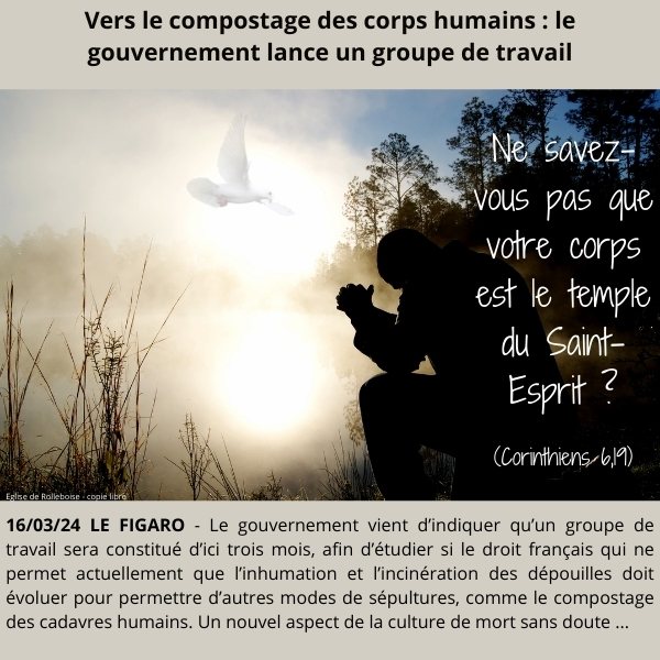 Ne savez vous pas que votre corps est le temple du saint esprit