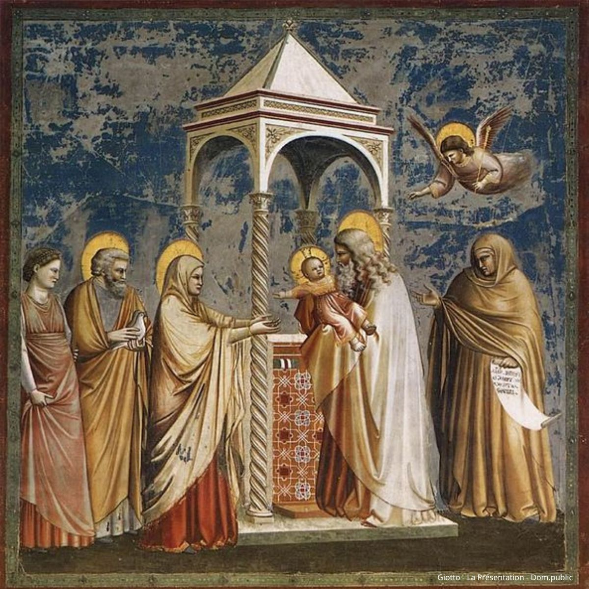Présentation de Jésus au Temple. La vertu de Syméon et la prophétie d’Anne.