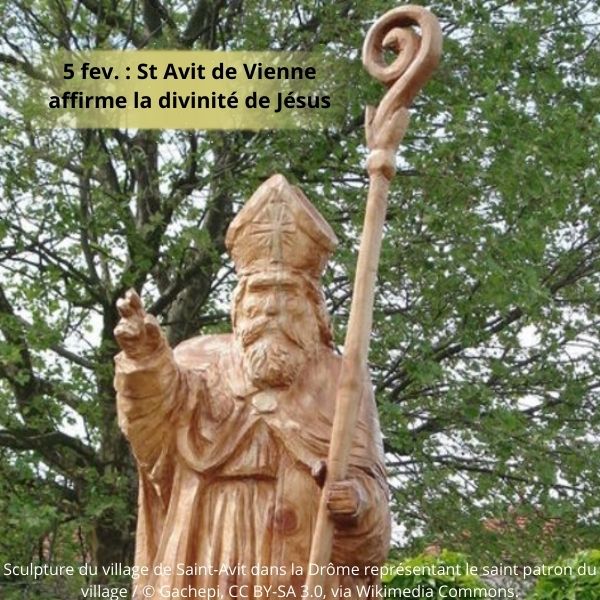 Saint Avit de Vienne affirme la divinité de Jésus