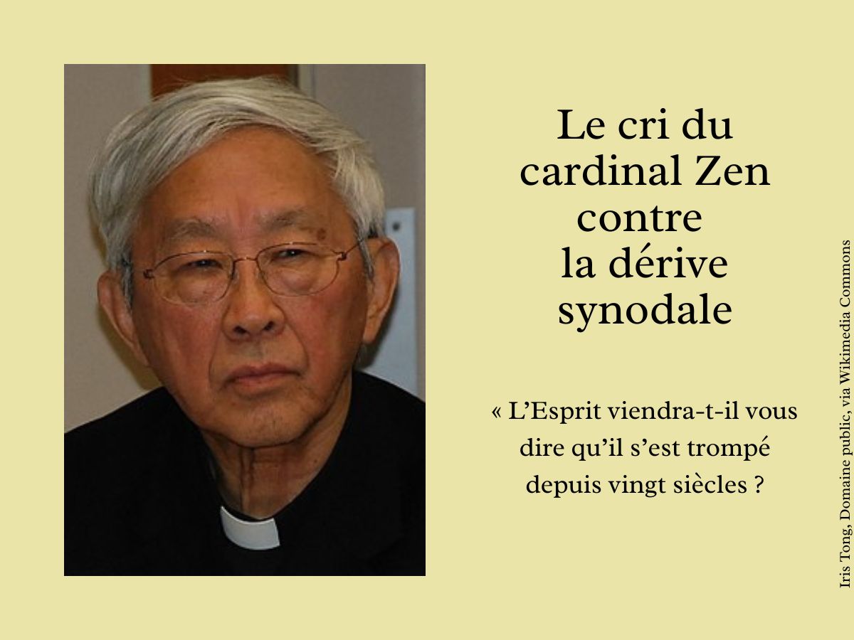 Le cri du cardinal Zen contre la dérive synodale