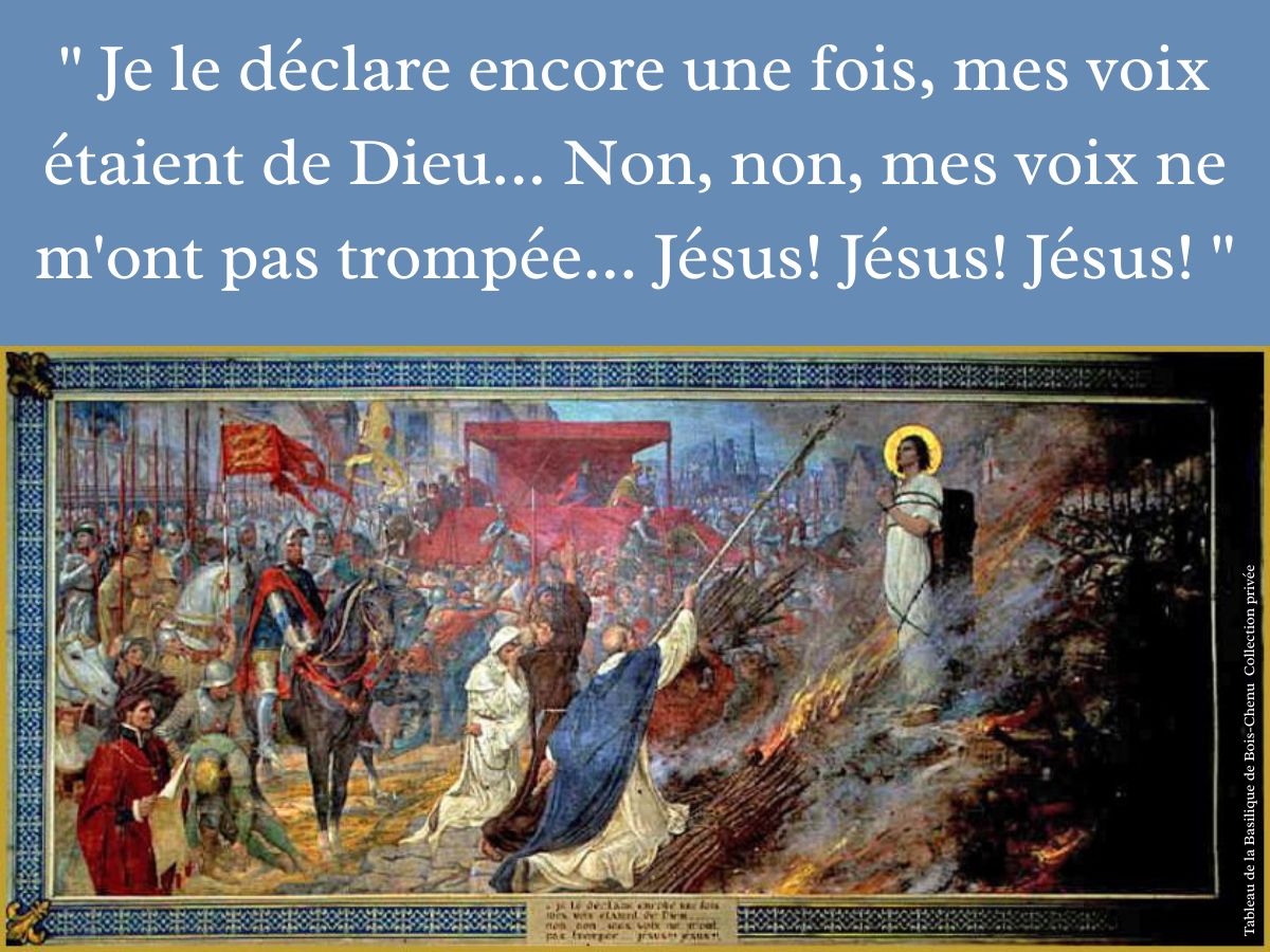 30 mai - Sur le bûcher. — La Patronne de la France.