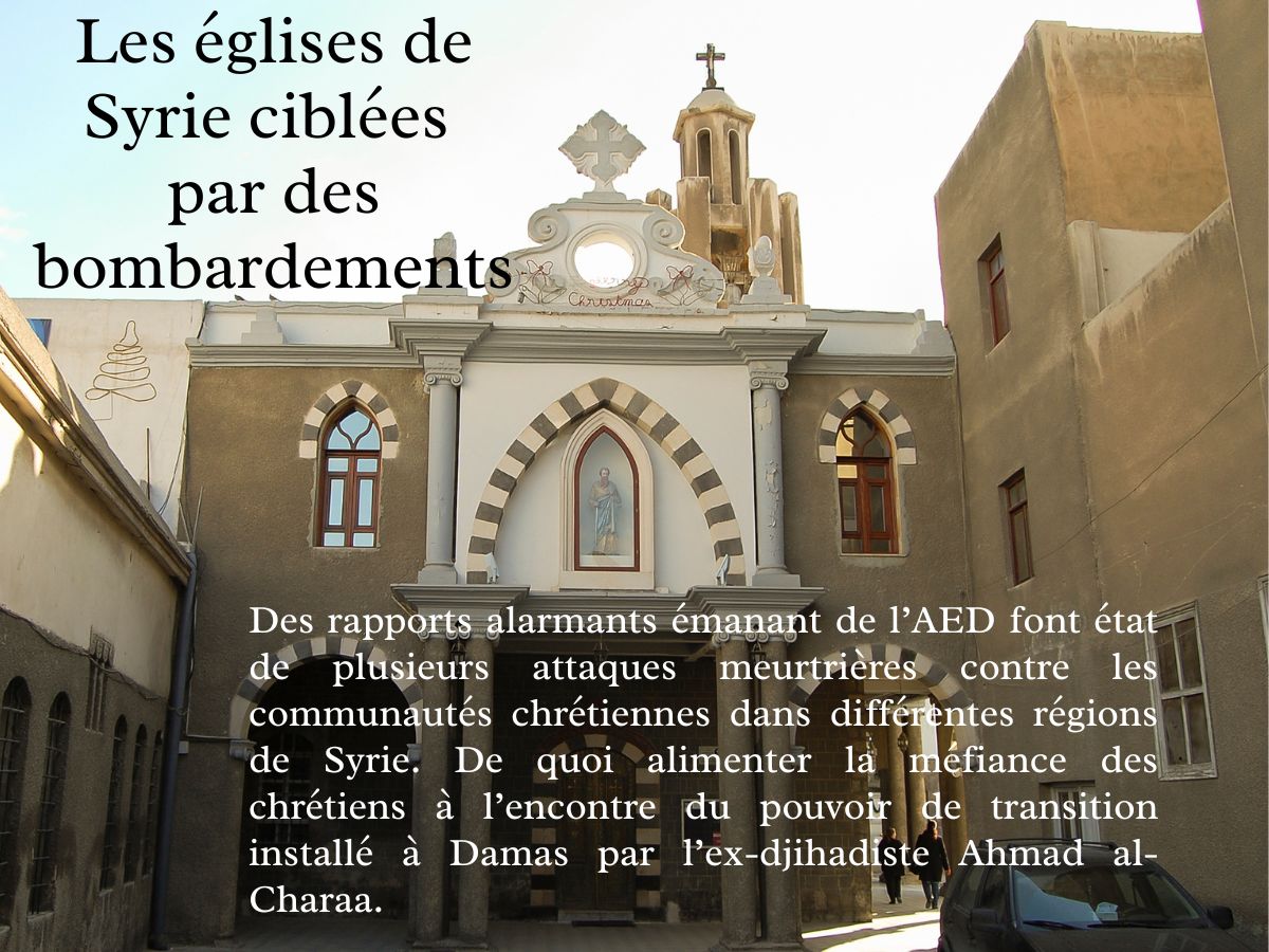 Les églises de Syrie ciblées par des bombardements
