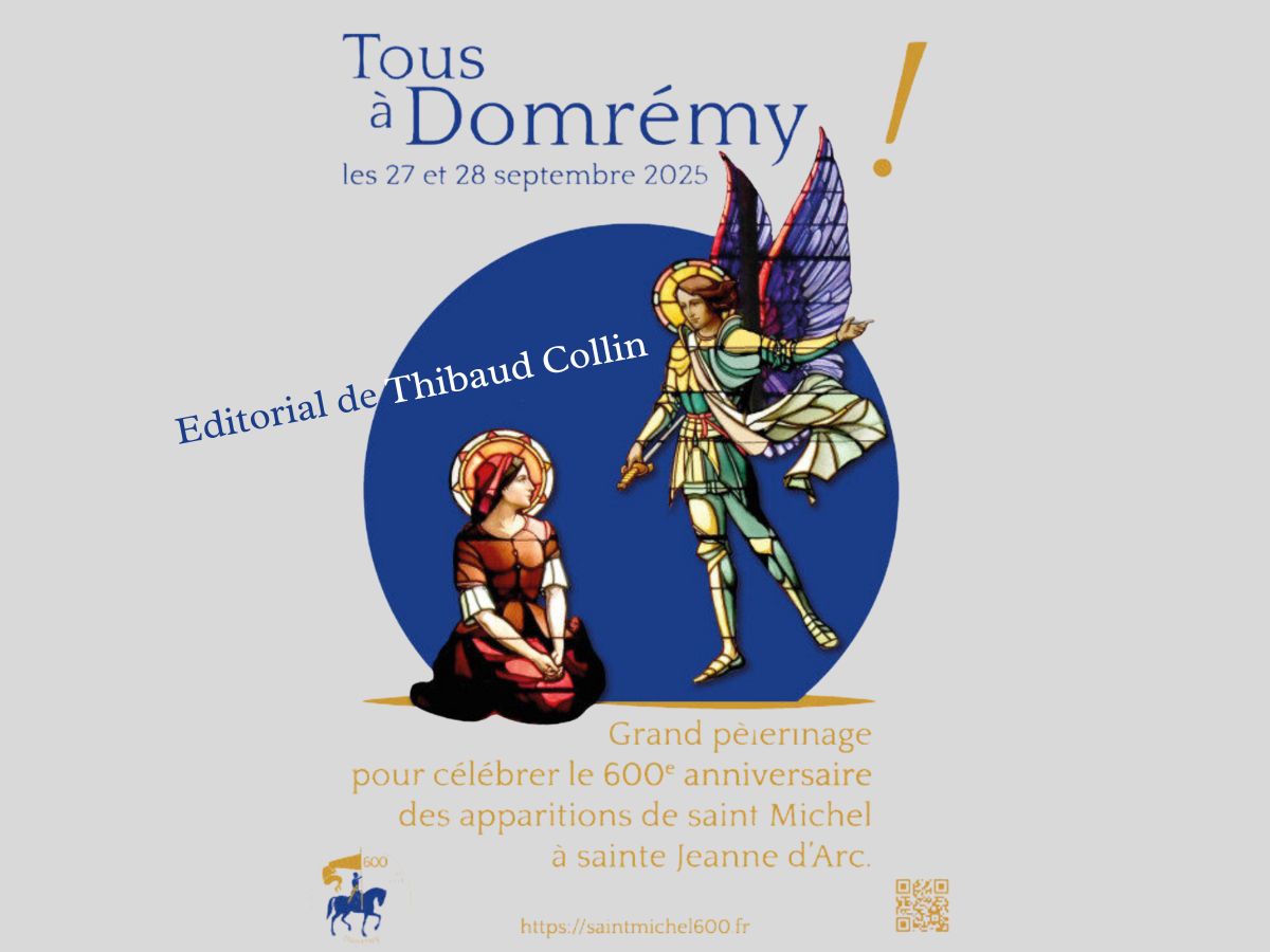 Saint Michel conforte l’espérance de sainte Jeanne d’Arc