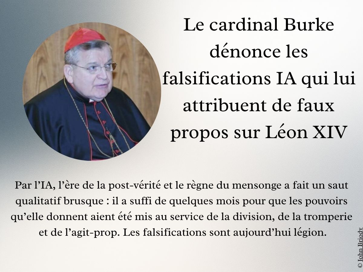 Le-cardinal-Burke-denonce-les-falsifications-IA-qui-lui-attribuent-de-faux-propos-sur-Leon-XIV