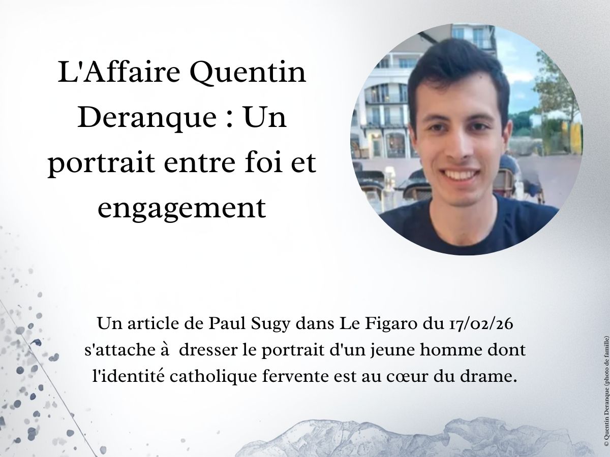 Quentin Deranque : Un portrait entre foi et engagement