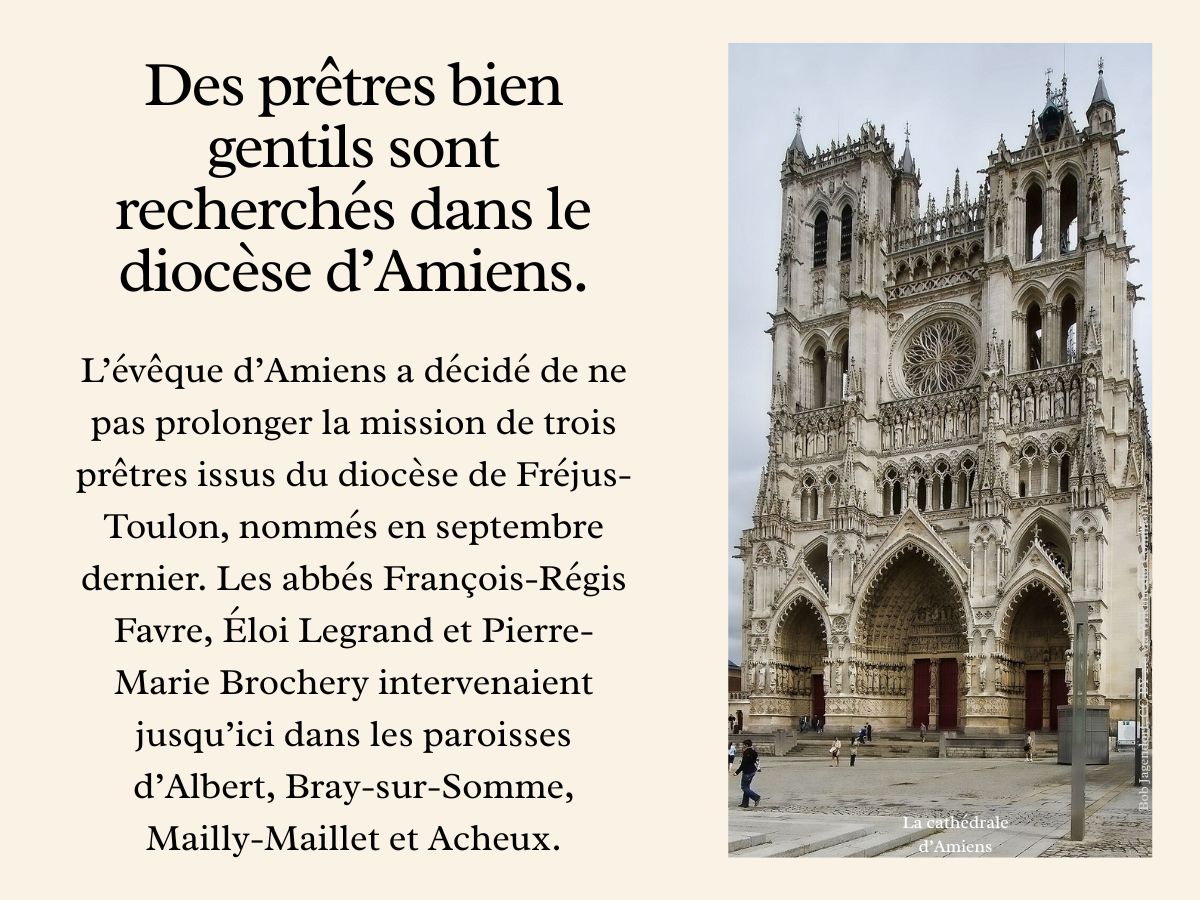 Des prêtres bien gentils sont recherchés dans le diocèse d’Amiens.