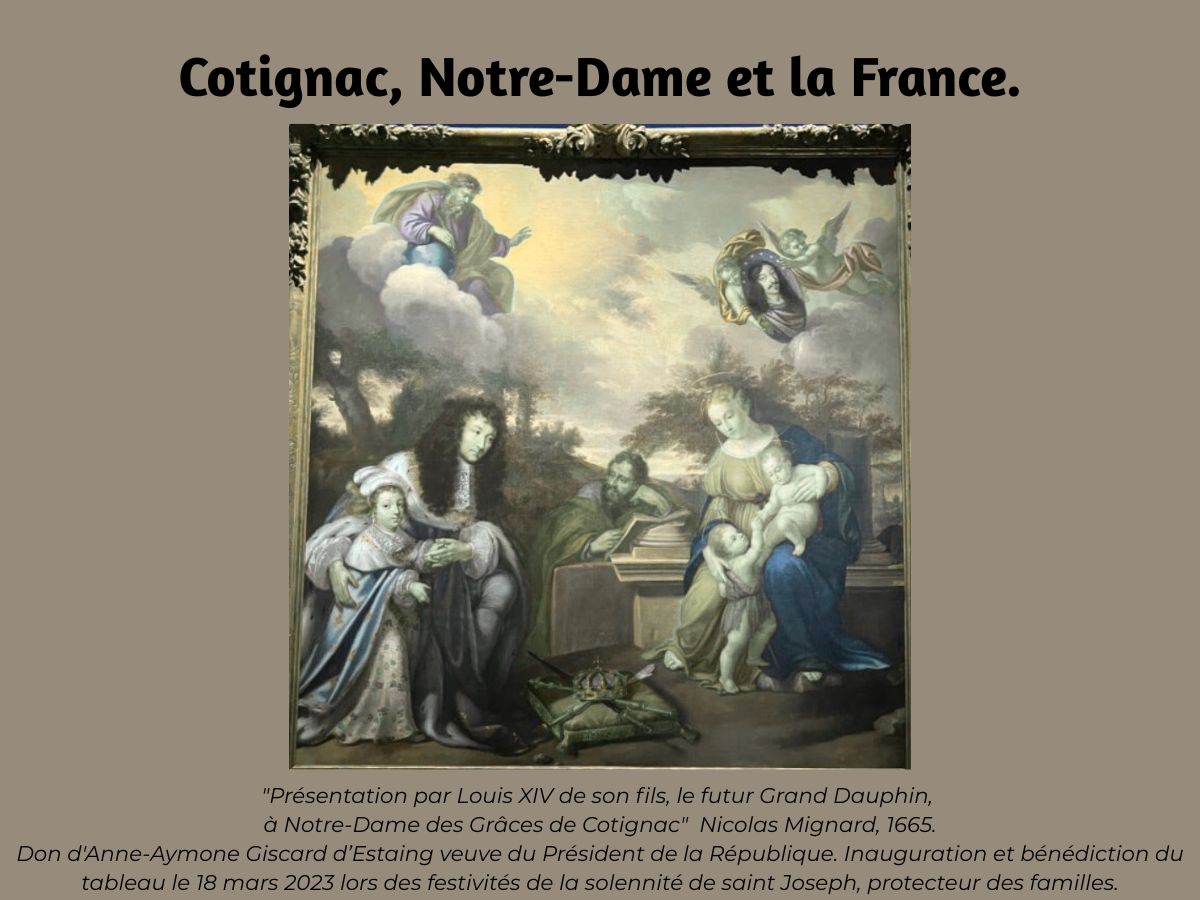 Cotignac, Notre-Dame et la France.