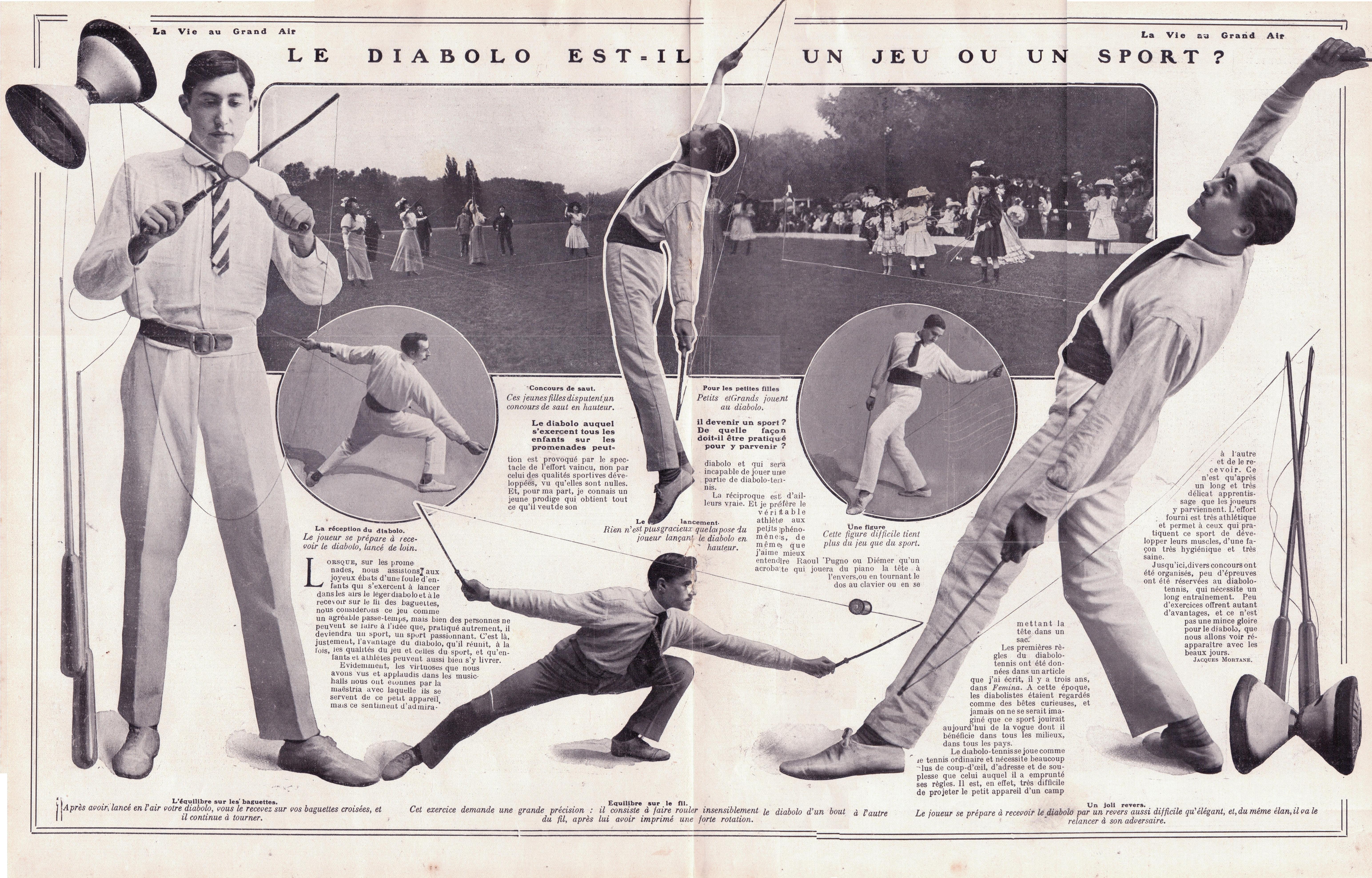 1908 le diabolo est il un jeu ou un sport