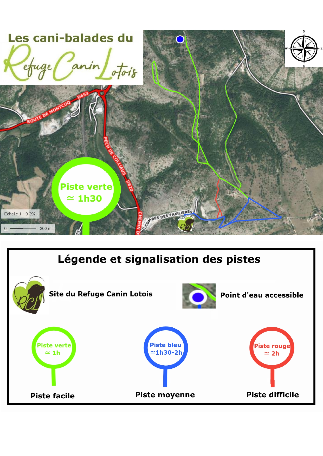 Carte piste verte nord 1h30 image